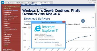 IE11 is currently the second top browser worldwide