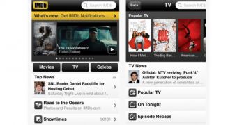 IMDb Movies & TV application screenshots