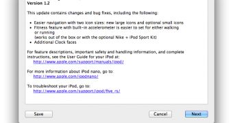 iPod nano software update 1.2 release notes