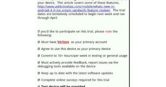 HTC Thunderbolt ICS soak test email