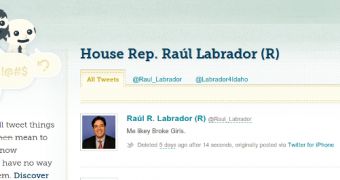 Phil Hardy tweets about “Two Broke Girls” from Idaho Rep. Raul Labrador’s account