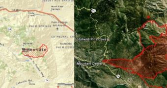 San Jacinto Mountains fire perimeter is mapped out