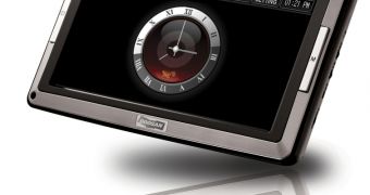 The CSN-7040 GPS navigator with Immersion's touchscreen technology