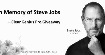 Software giveaway in memory of Steve Jobs