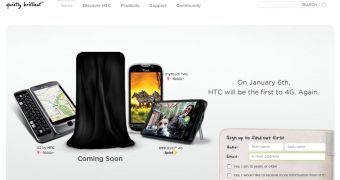 HTC puts up signup page for new 4G device