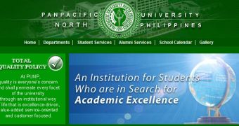 Panpacific University North Philippines site hacked