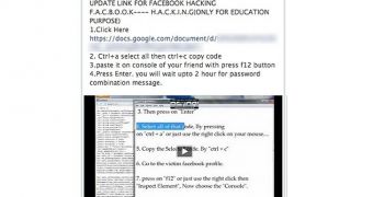 Posts advertising Facebook hacking tool