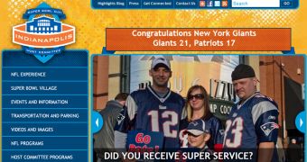 Indianapolis Super Bowl 2012 website