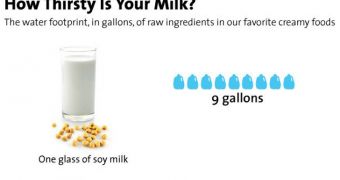 It takes a whole lot of water to make various types of dairy, infographic reveals