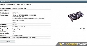 Inno3D Readies GeForce GTX 960 OC and iChill GeForce GTX 960 Ultra