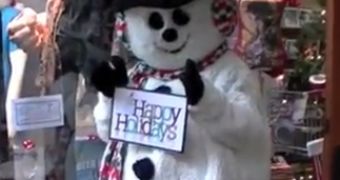 Snowman prank goes viral