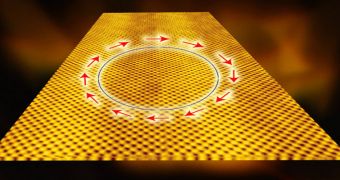 Electrons on the surface of a topological insulator can flow with little resistance. Their spin and direction are intimately related; the direction of the electron determines its spin and in turn is determined by it