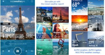 InstaWeather for Windows Phone (screenshots)
