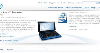 Netbook.com redirects to an Intel web page