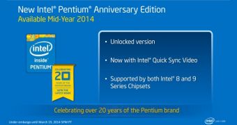 Intel Unlocked Pentium CPU coming