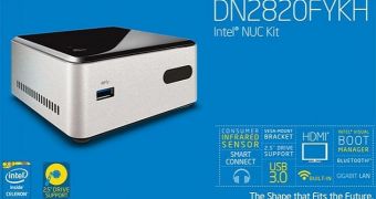 Intel DN2820FYKH Next Unit Computing Kit