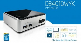 Intel NUC Kit D34010WYK