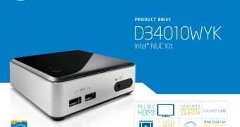 Intel D34010WYK NUC Kit