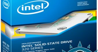 Intel 320 series SSD retail box, also known a third generation (G3) X25-M