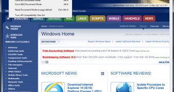 IE10 is delivered via Windows Update to WIndows 7 computers