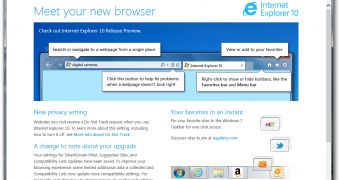 Users are allowed to choose if they want DNT enabled when they launch IE 10 for the first time