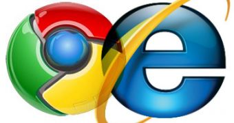 Chrome and Internet Explorer logos