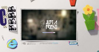 “Just a Friend” Music Video on Internet Explorer