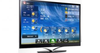 A smart TV, which can tap into IPTV on its own