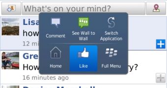 Facebook for BlackBerry v2.0