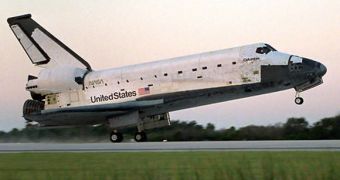 The Space Shuttle Columbia makes its 18th landing. The shuttles are scheduled to be retired in 2010.