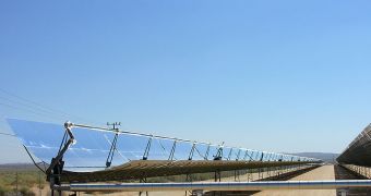 parabolic trough solar thermal electric power plant
