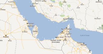 The Persian or Arab Gulf has no name on Google Maps