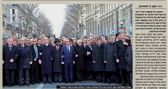 Israeli Paper Photoshops Angela Merkel Out of Paris Unity March