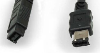 A FireWire cable