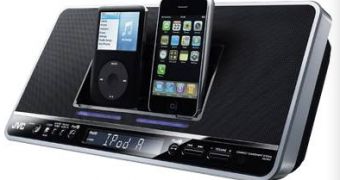 JVC NX-PN7 Dual Dock iPod Clock Radio