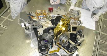 The NIRCam has passed its testing. It is seen here in a Lockheed Martin clean room, while being readied for shipment to Goddard