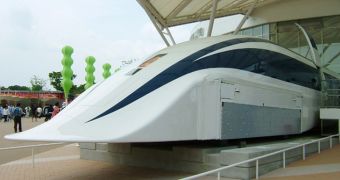 Japan debuts prototype for new top-speed floating train
