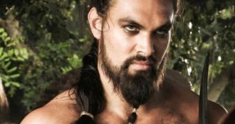 Jason Momoa in his most memorable role to date, as Khal Drogo on “Game of Thrones”
