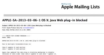 Java Blocking Becomes a Sport at Apple – Latest Versions Again Barred from OS X