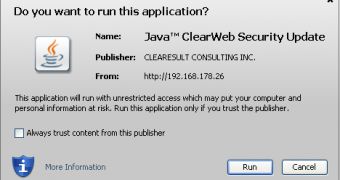 Malicious Java app signed with legitimate digital certificate