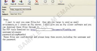 Email sent out in Nitro attack