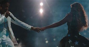 On stage, Jay Z and Beyonce are still keeping up appearances of a happy family but they’re not