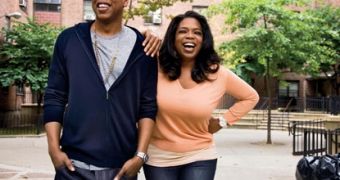 Jay-Z and Oprah Winfrey in the current issue of O Magazine