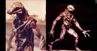 This is how the Predator was initially supposed to look, with Jean Claude Van Damme inside the suit