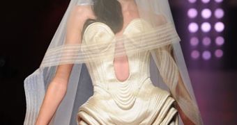 Jean Paul Gaultier's bride at Paris Fashion Week – inspired by Amy Winehouse