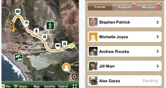 TripCast by Jeep user interface