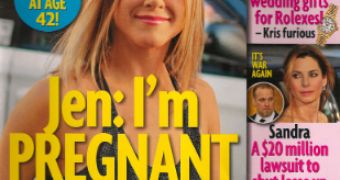 US glossy claims Jennifer Aniston and beau Justin Theroux are expecting twins