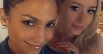Jennifer Lopez teased this photo of herself with Iggy Azalea a short while back