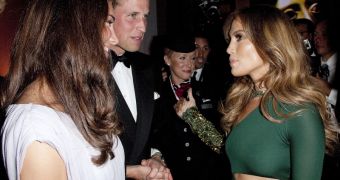 Kate Middleton and Prince William with Jennifer Lopez in LA