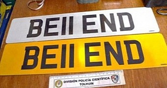 This is the second set of offensive license plates found in the Top Gear Argentinian convoy